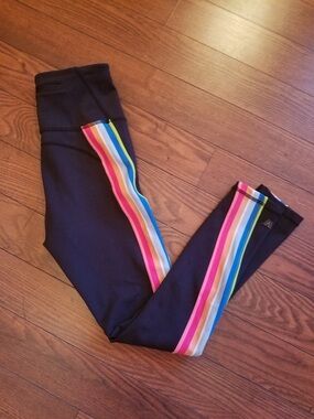 IVL Collective Leggings with Rainbow Side Stripe